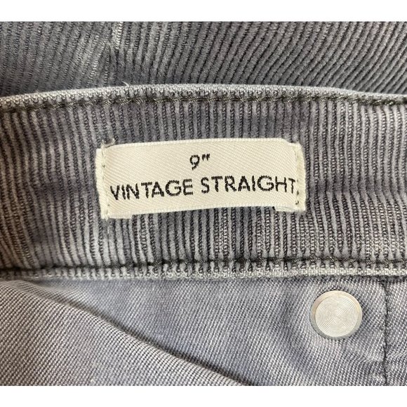 J. Crew Re-Imagined Gray Corduroy 5 Pocket "Vintage Straight" 29 - Picture 7 of 7